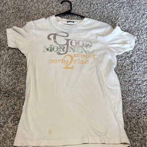 Abercrombie & Fitch White Short Sleeve Tee